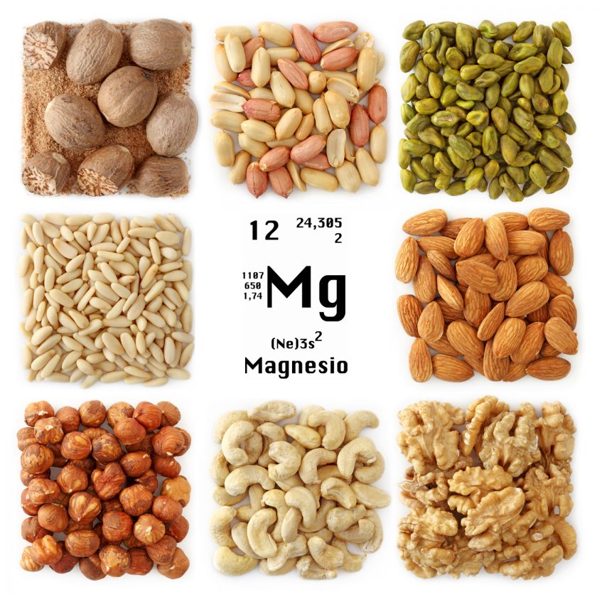 nueces y magnesio