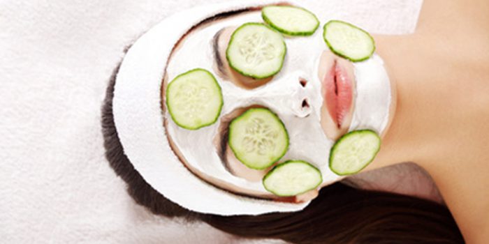 Mascarilla de yogur, pepino y perejil