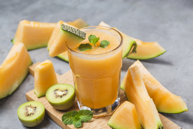 Jugo de melón y menta